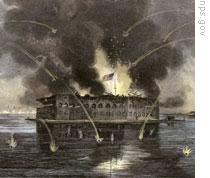 （图）The shelling of Fort Sumter