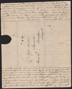 简奥斯汀于1799年06月11日写给姐姐卡桑德拉的信末页手迹