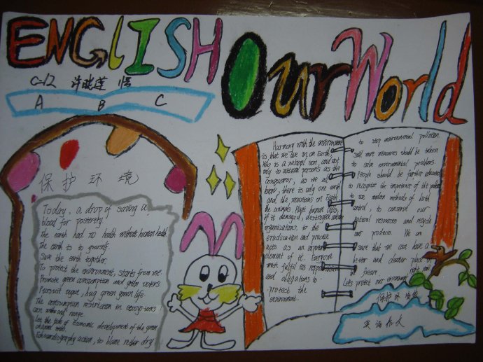 初中英语手抄报