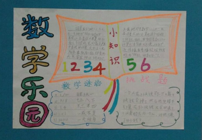 数学手抄报之快乐中学习