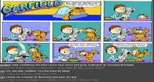 加菲猫无事可做-看漫画学英语之加菲猫[5]--双语幽默漫画