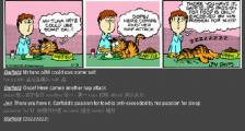 加菲猫非常热爱食物-看漫画学英语之加菲猫[2]--双语幽默漫画