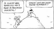 英语幽默漫画带翻译：不朽的电话号码（双语）
