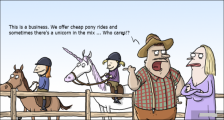 趣味图片英语笑话：pony 矮种马（双语）