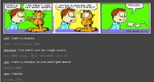 乔恩命令加菲猫抓老鼠-看漫画学英语之加菲猫[3]--双语幽默漫画