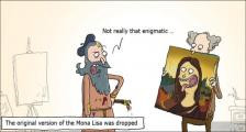 趣味图片英语笑话：Mona Lisa 蒙娜丽莎（双语）