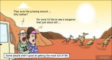 趣味图片英语笑话：kangaroo 袋鼠（双语）