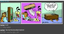 加菲猫受到严重的伤害-看漫画学英语之加菲猫[2]--双语幽默漫画
