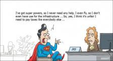 趣味图片英语笑话：super powers 超能力（双语）