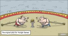 趣味图片英语笑话：Hunger Games 饥饿游戏（双语）