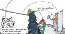 趣味图片英语笑话：Darth Vader 达斯·维达（双语）