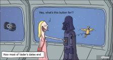 趣味图片英语笑话：Vader's dates 维德的约会（双语）