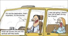 趣味图片英语笑话：cab drivers 出租车司机（双语）