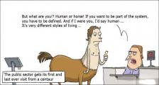 趣味图片英语笑话：centaur 人马（双语）