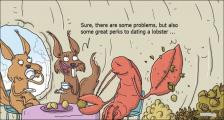 趣味图片英语笑话：lobster 龙虾（双语）