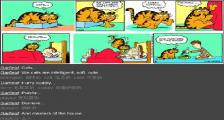 加菲猫的自我评价-看漫画学英语之加菲猫[4]--双语幽默漫画