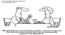 员工与老板之间的关系问题--双语幽默漫画