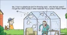 趣味图片英语笑话：glasshouse 玻璃温室（双语）