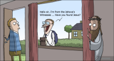 趣味图片英语笑话：Jesus 耶稣（双语）