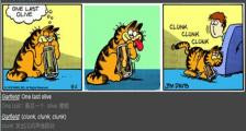 最后一棵橄榄-看漫画学英语之加菲猫[2]--双语幽默漫画