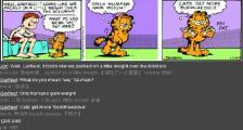 乔恩和加菲猫体重增加-看漫画学英语之加菲猫[5]--双语幽默漫画