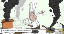 趣味图片英语笑话：cooking烹饪（双语）