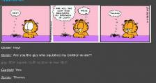 加菲猫与蜘蛛先生的对话-看漫画学英语之加菲猫[3]--双语幽默漫画