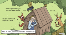 趣味图片英语笑话：treehouse 树屋（双语）