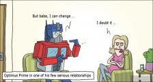 趣味图片英语笑话：Optimus Prime  擎天柱（双语）