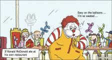 趣味图片英语笑话：Ronald McDonald 麦当劳（双语）