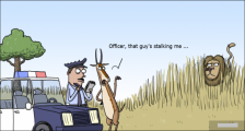 趣味图片英语笑话：Officer 警官（双语）