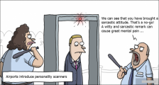 趣味图片英语笑话：personality scanners人格扫描机（双语）
