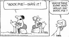 英语幽默漫画带翻译：谁会吃石头饼？（双语）