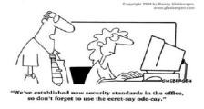 办公室安全制度的制定--双语幽默漫画