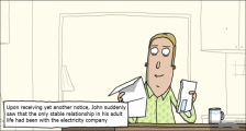 趣味图片英语笑话：electricity company 电力公司（双语）