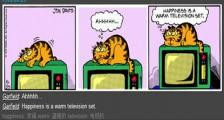 加菲猫想要的幸福-看漫画学英语之加菲猫[2]--双语幽默漫画